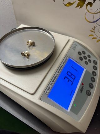 Pendientes de oro 18kt con perlas