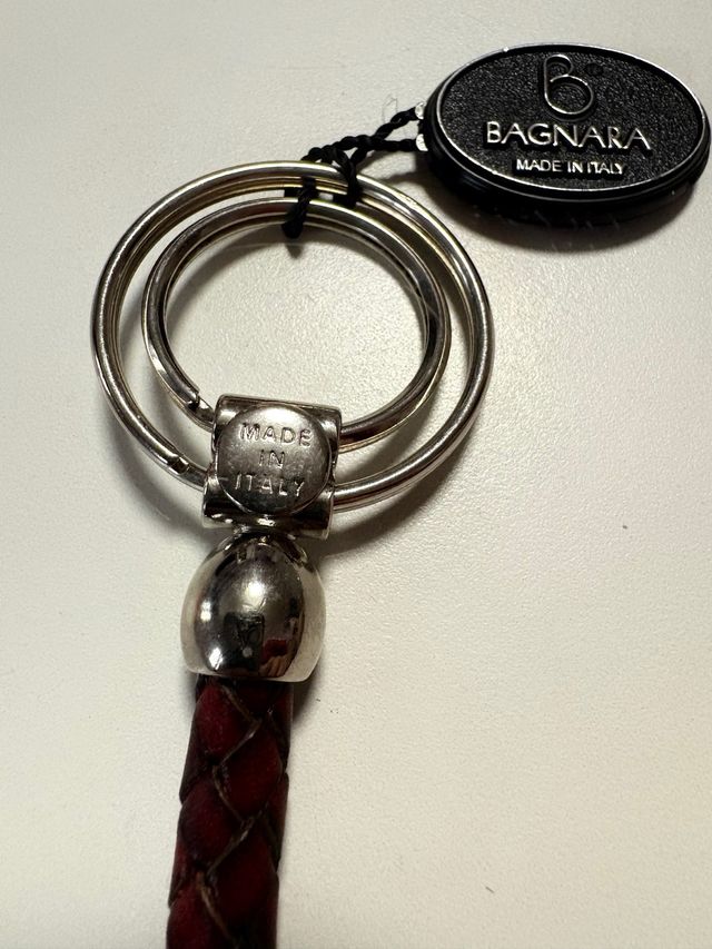 Llavero Bagnara - Piel y Plata