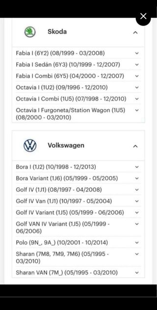 Medidor flujo aire Audi Seat Ford VW Skoda