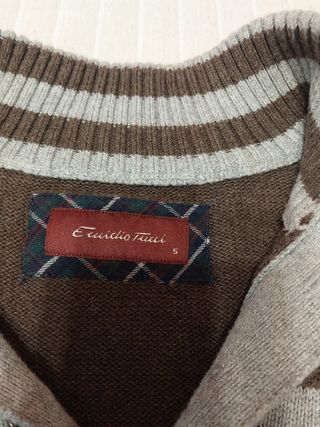 Jersey Emidio Tucci marrón-gris