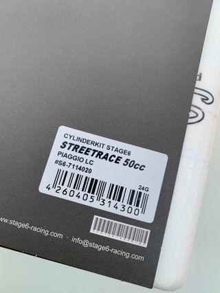 Cilindro 49cc Piaggio Agua Stage6 - Nuevo