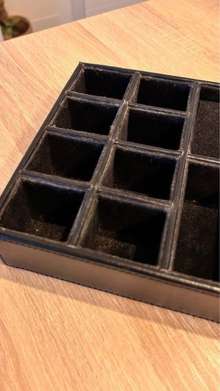 Relojero negro - 8+4 compartimentos