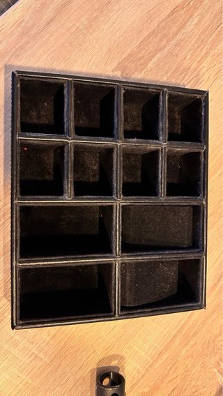 Relojero negro - 8+4 compartimentos