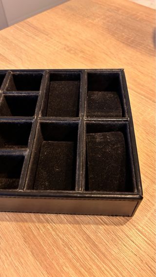 Relojero negro - 8+4 compartimentos