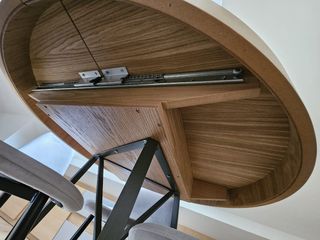 Mesa redonda extensible + 4 sillas velvet