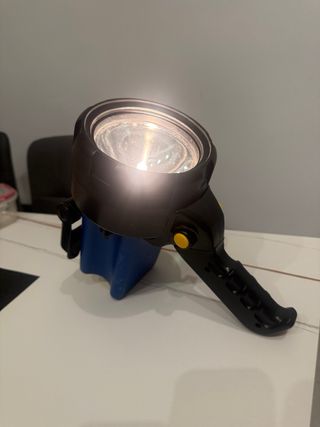 Torcia vintage alogena batteria piombo nuova