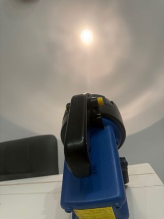 Torcia vintage alogena batteria piombo nuova