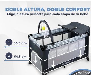 Cuna viaje 3 en 1: parque & cambiador