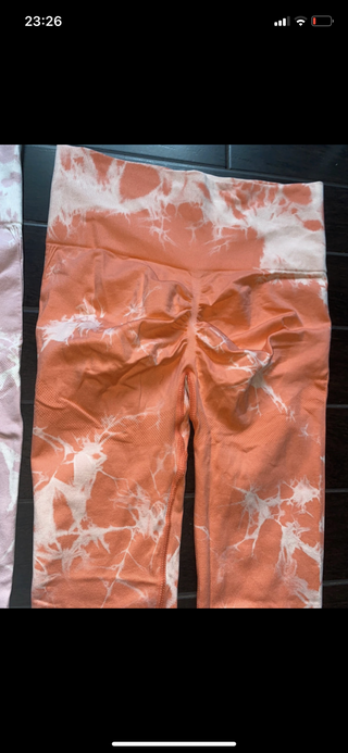 3 Leggins deportivos Shein tie dye