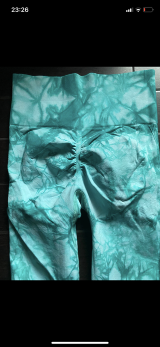 3 Leggins deportivos Shein tie dye