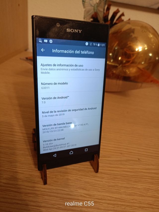 Sony Xperia G3311 - Smartphone Negro