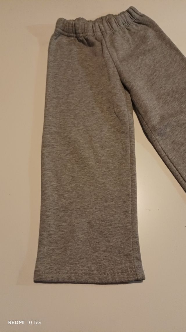 Calções Cinza criança 4 anos Cintura elástica