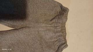 Calções Cinza criança 4 anos Cintura elástica