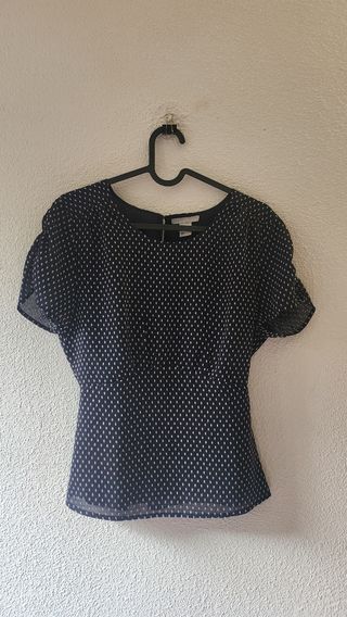 Blusa azul navy - HM lunares