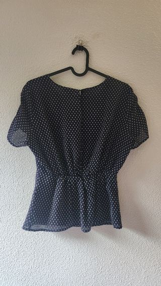 Blusa azul navy - HM lunares