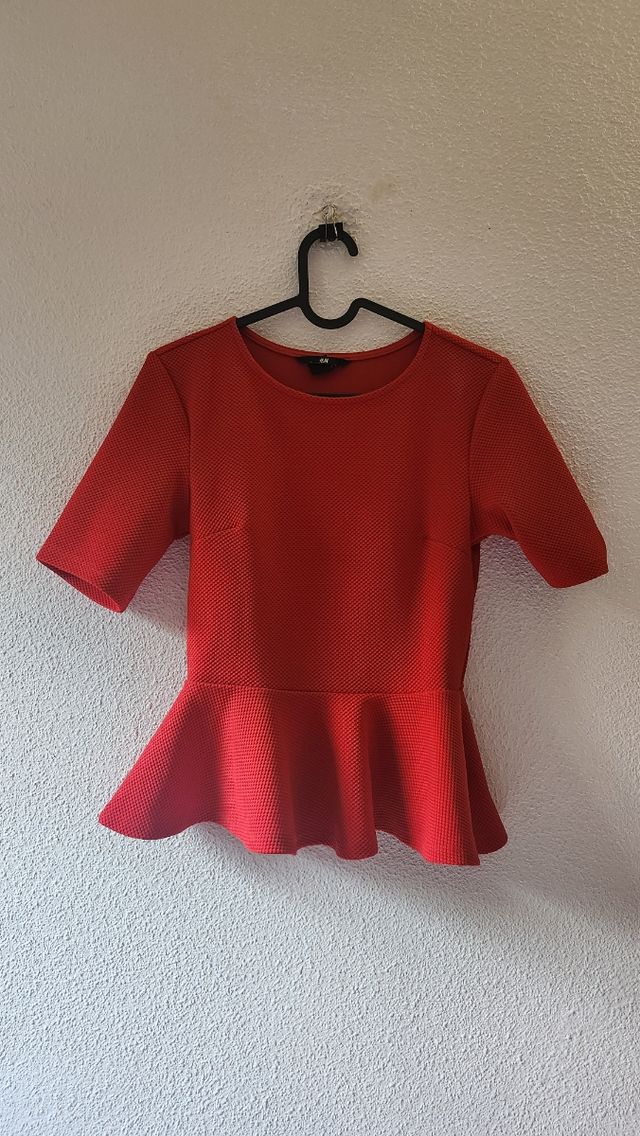 Blusa roja H&M talla s