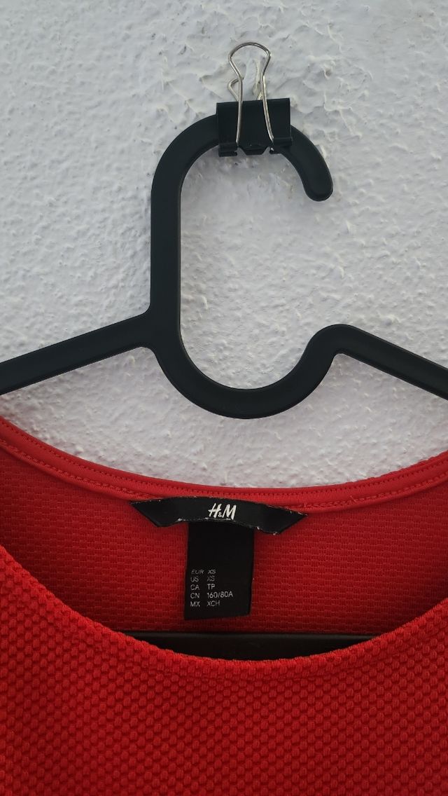 Blusa roja H&M talla s