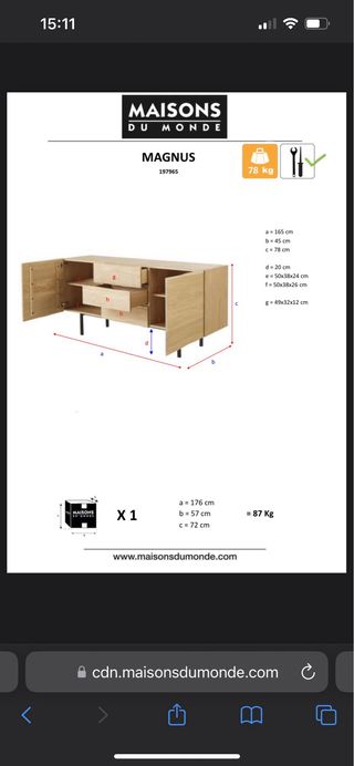 Mueble recibidor y espejo