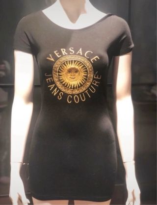 Vestito Versace Jeans Couture nero oro