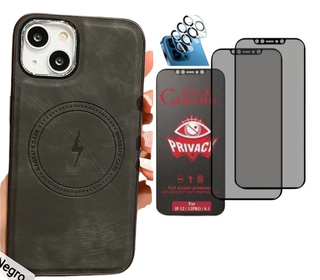 Funda Cuero iPhone 16/16Pro/16ProMax/16 Plus+PP+PC