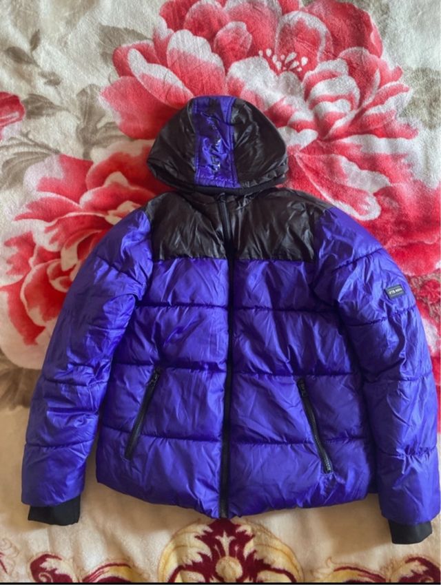 Giubbino Invernale Nero Viola