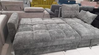 SUPER OFERTA SOFA CAMA NEIZAN GRIS CLARO