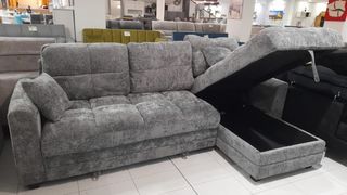 SUPER OFERTA SOFA CAMA NEIZAN GRIS CLARO