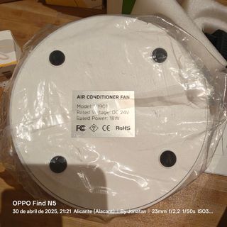 Mini acondicionador aire portátil+ cromoterapia