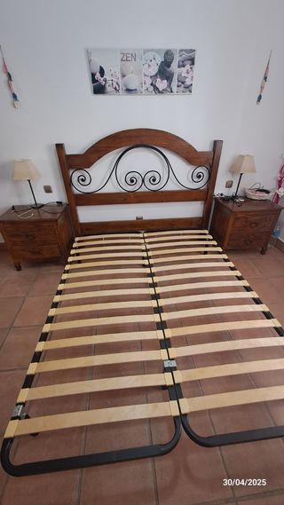 Somier de madera y metal urge vender
