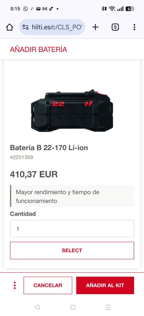 Taladro Martillo perforador Hilti