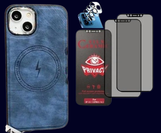 Funda Cuero iPhone 15/15Pro/15ProMax/15 Plus+PP+PC