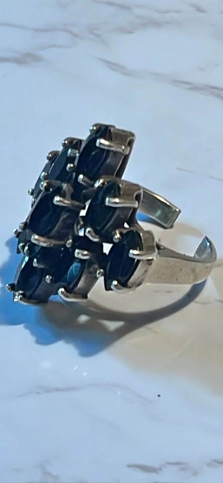 Grande anello in argento con onice