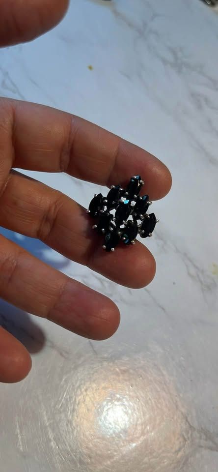 Grande anello in argento con onice