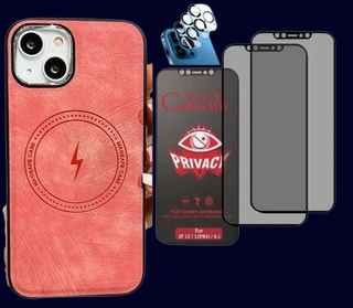 Funda Cuero iPhone 15/15Pro/15ProMax/15 Plus+PP+PC