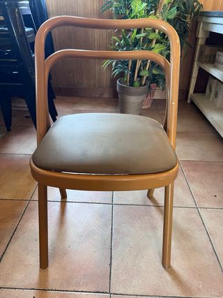 5 sillas diseño Zanotta Santina vintage