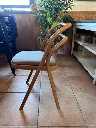 5 sillas diseño Zanotta Santina vintage