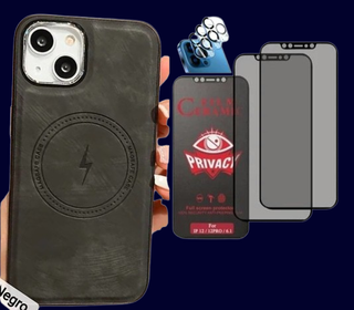 Funda Cuero iPhone 15/15Pro/15ProMax/15 Plus+PP+PC