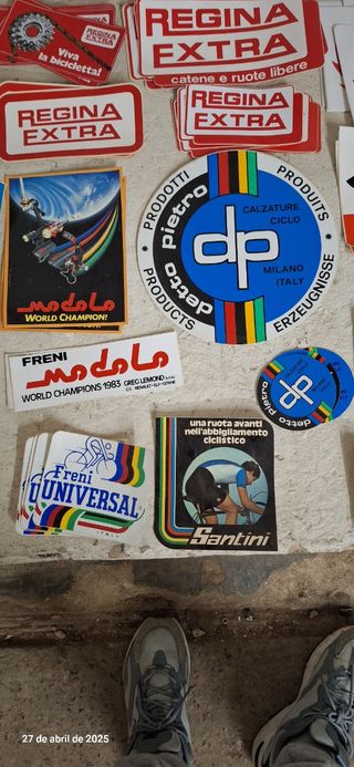 Pegatinas vintage ciclismo campagnolo cinelli