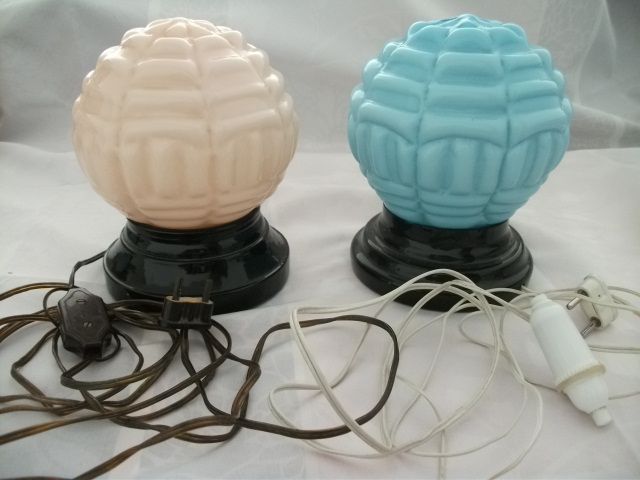 Lampara vintage años 50, lamparas mesita, 