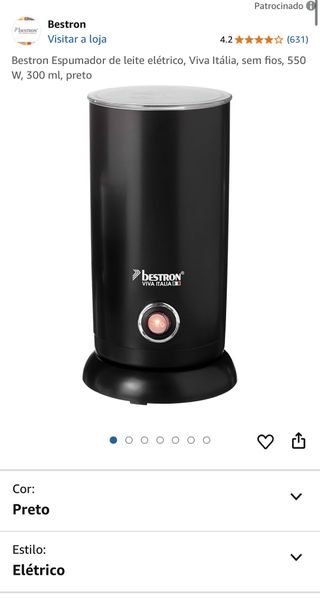 Espumador de Leite Bestron - 300ml