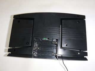 Radio portátil a pilas.