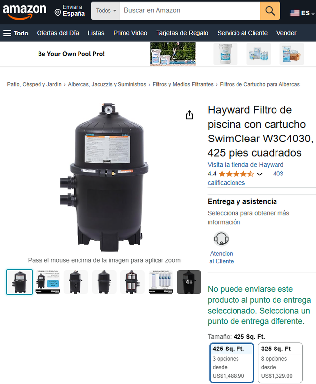 Pack Bomba piscina + Filtro gran capacidad +