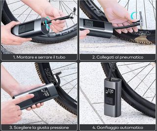 Compressore Auto Portatile Digitale Gonfiatore Ele