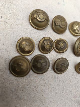 Botones militares guerra civil y posguerra