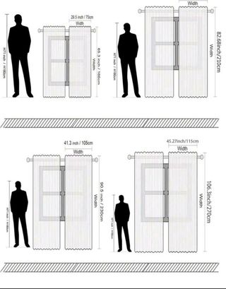 2 UND de Cortinas nueva 115*270