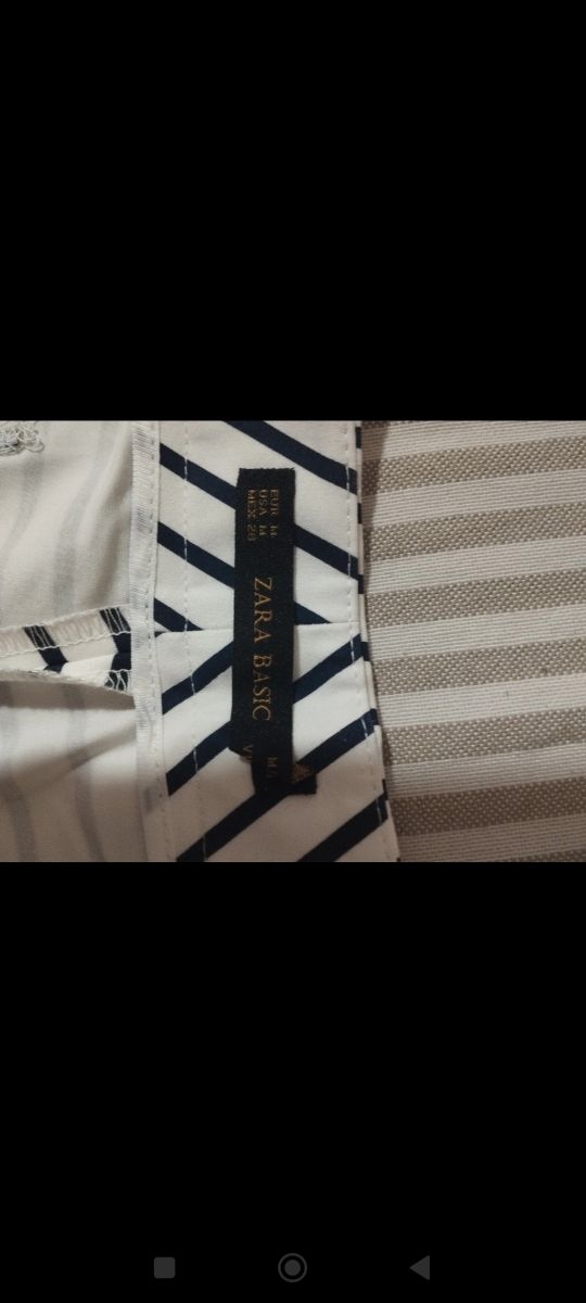 Shorts rayas azul marino y blanco