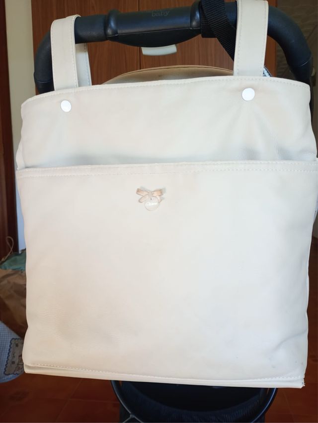 Bolso carrito bebé beige