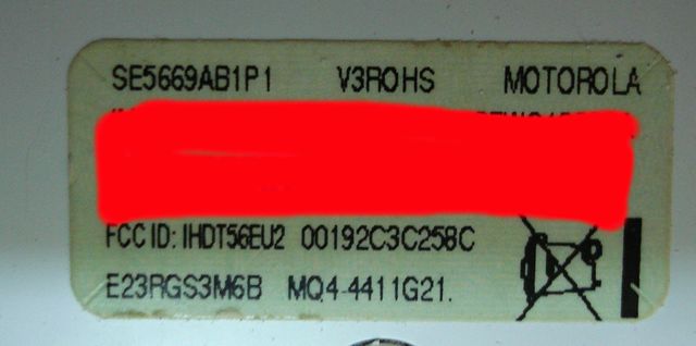 Telefono cellulare Motorola RAZR V3 - V3R0HS 