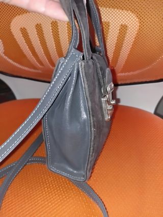Fendi sas borsa a tracolla vintage velluto pelle