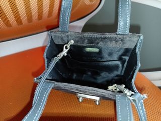 Fendi sas borsa a tracolla vintage velluto pelle